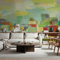 Town by the River Mural Wallpaper - room preview 02