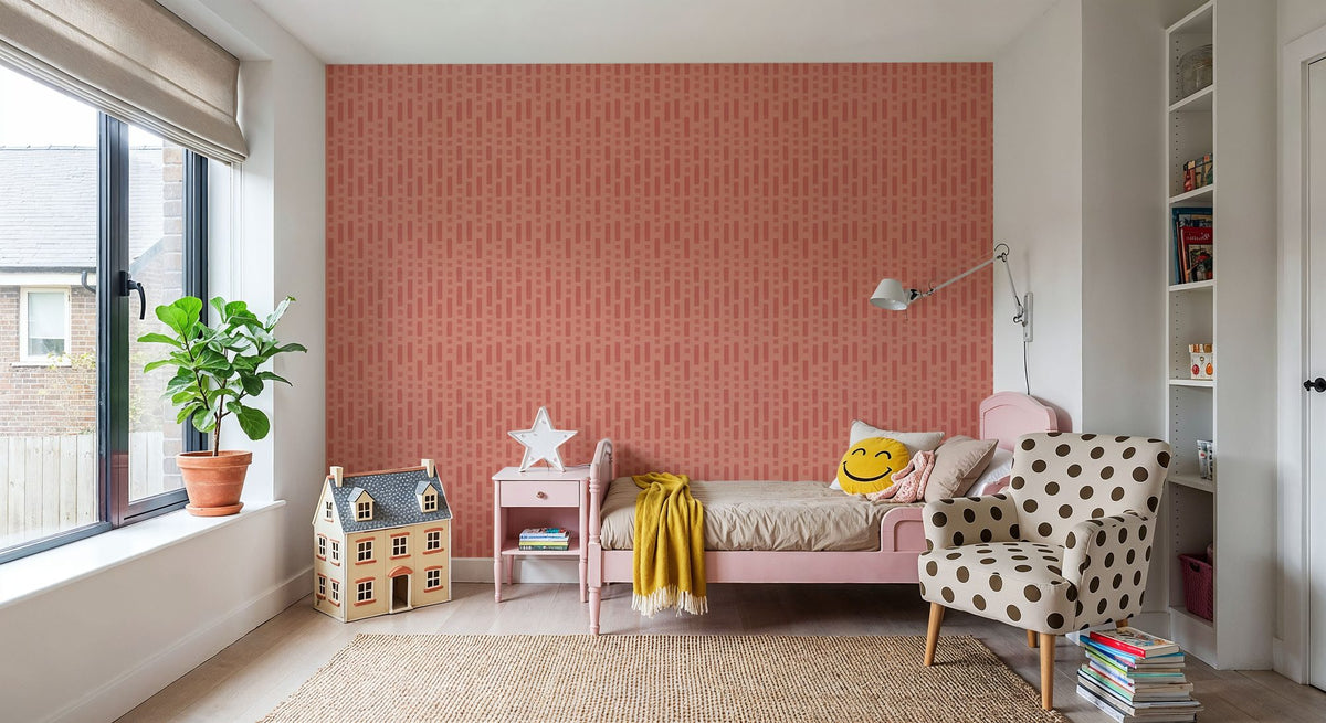 Coastal Signals Red Mural Wallpaper - room preview 02