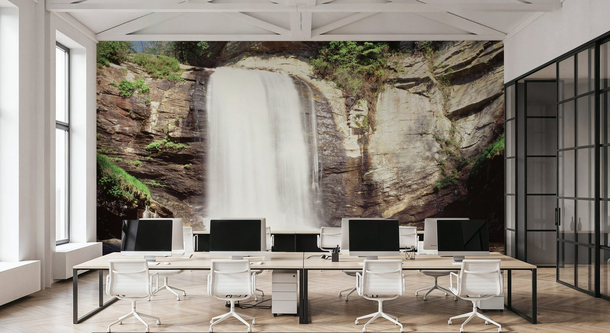 Pisgah Waterfall Mural Wallpaper - room preview 02