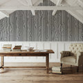 Veneer Lines, Slate Mural Wallpaper - room preview 02