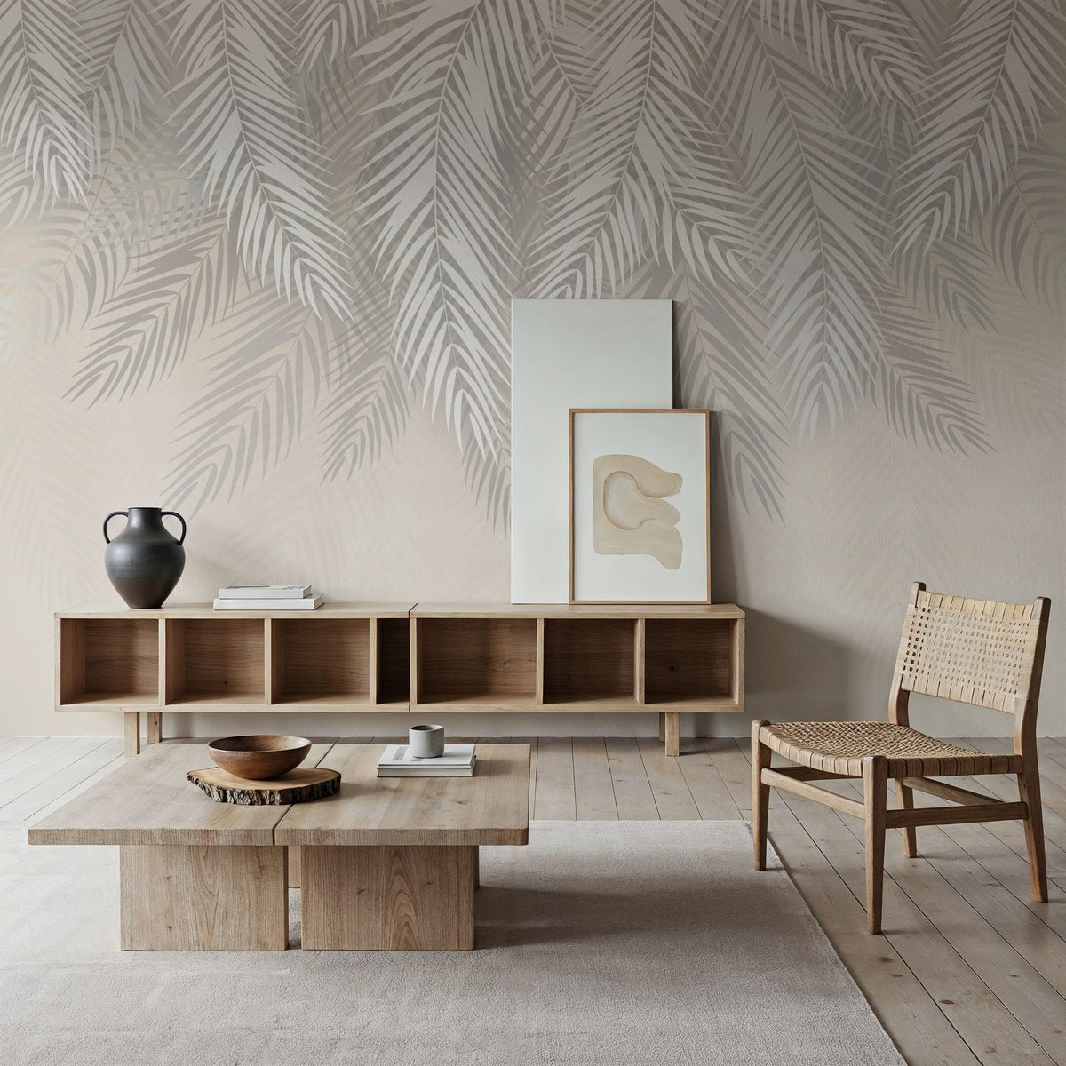Slow Winter Pine Mural Wallpaper - room preview 02
