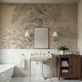 Tree Sketch Mural Wallpaper - room preview 02