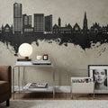 Swindon England Skyline Concrete Mural Wallpaper - room preview 02