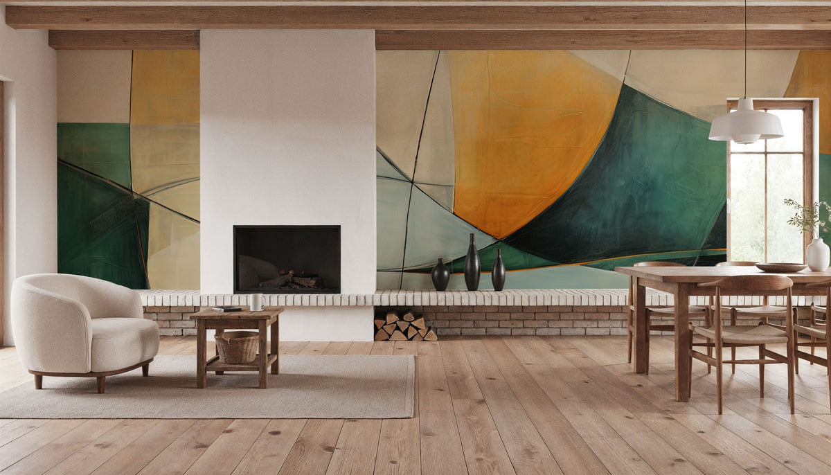 Shorelines Mural Wallpaper - room preview 02