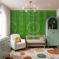 Lacrosse Field Mural Wallpaper - room preview 02