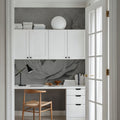 Transcendent Peony, Graphite Mural Wallpaper - room preview 02