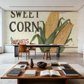 Fresh Picked Sweet Corn Mural Wallpaper - room preview 02