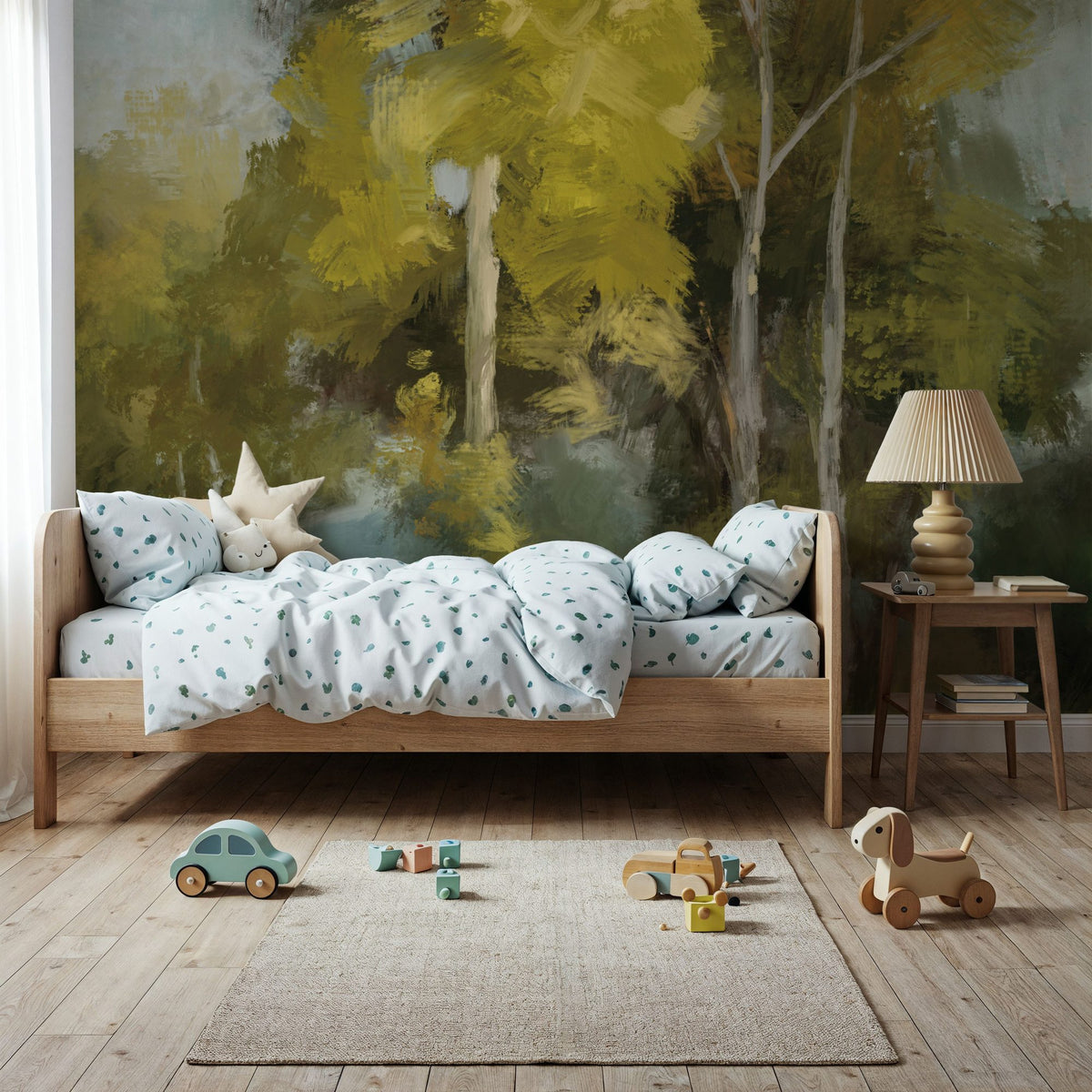 Pair of Trees II Mural Wallpaper - room preview 02