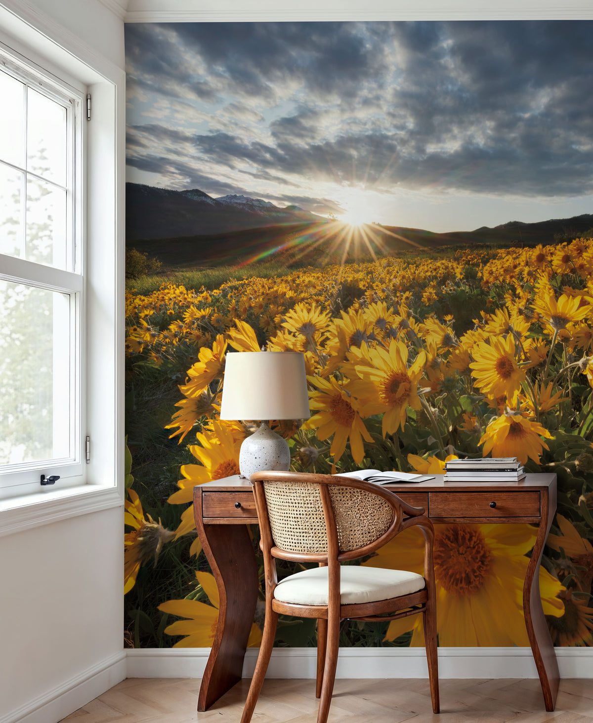 Methow Valley Wildflowers III Mural Wallpaper - room preview 02