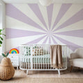 Circus Ceiling, Lavender Mural Wallpaper - room preview 02