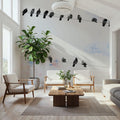 Birds on a Wire Mural Wallpaper - room preview 02