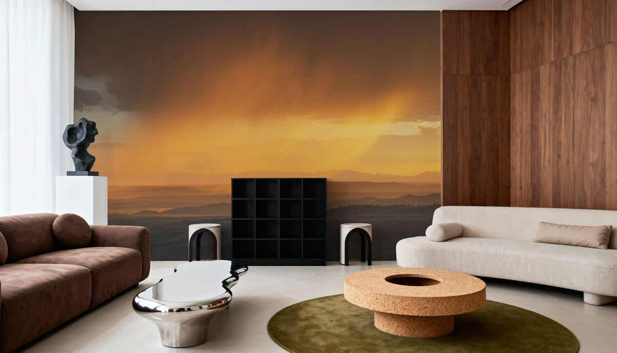 Sunset Storm Mural Wallpaper - room preview 02