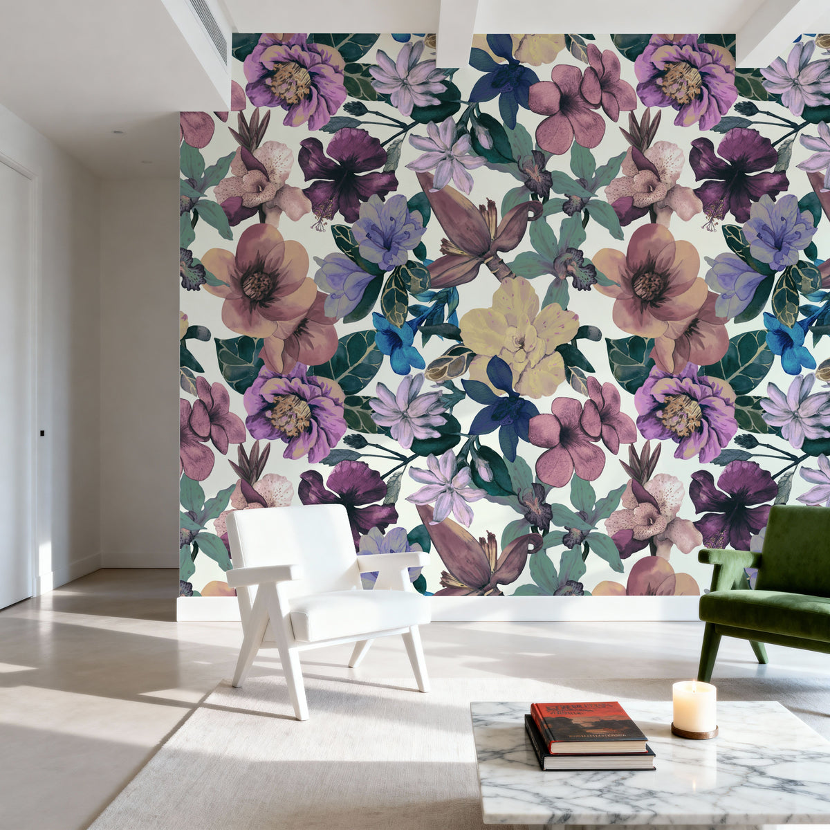 Botanical Rhapsody Mural Wallpaper - room preview 02