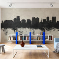 Orlando Florida Skyline Concrete Mural Wallpaper - room preview 02