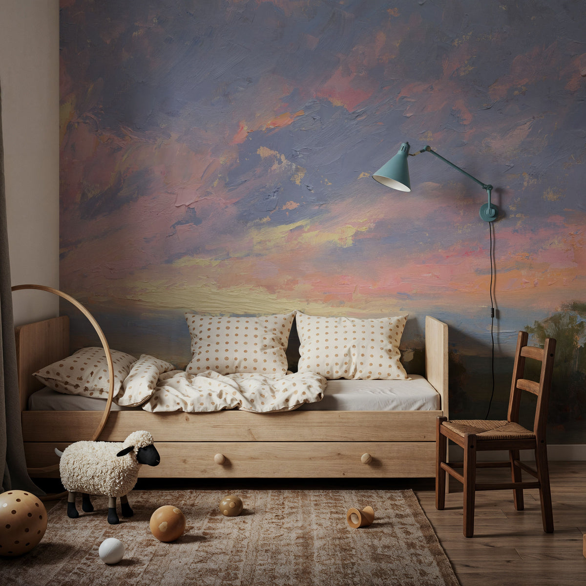 Skies Aglow Mural Wallpaper - room preview 02