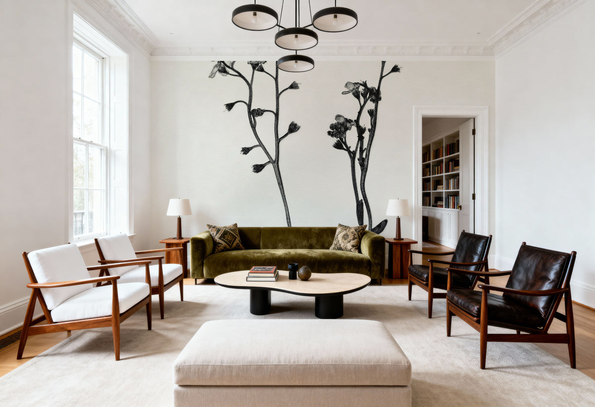 Field Journal Entry I Mural Wallpaper - room preview 02