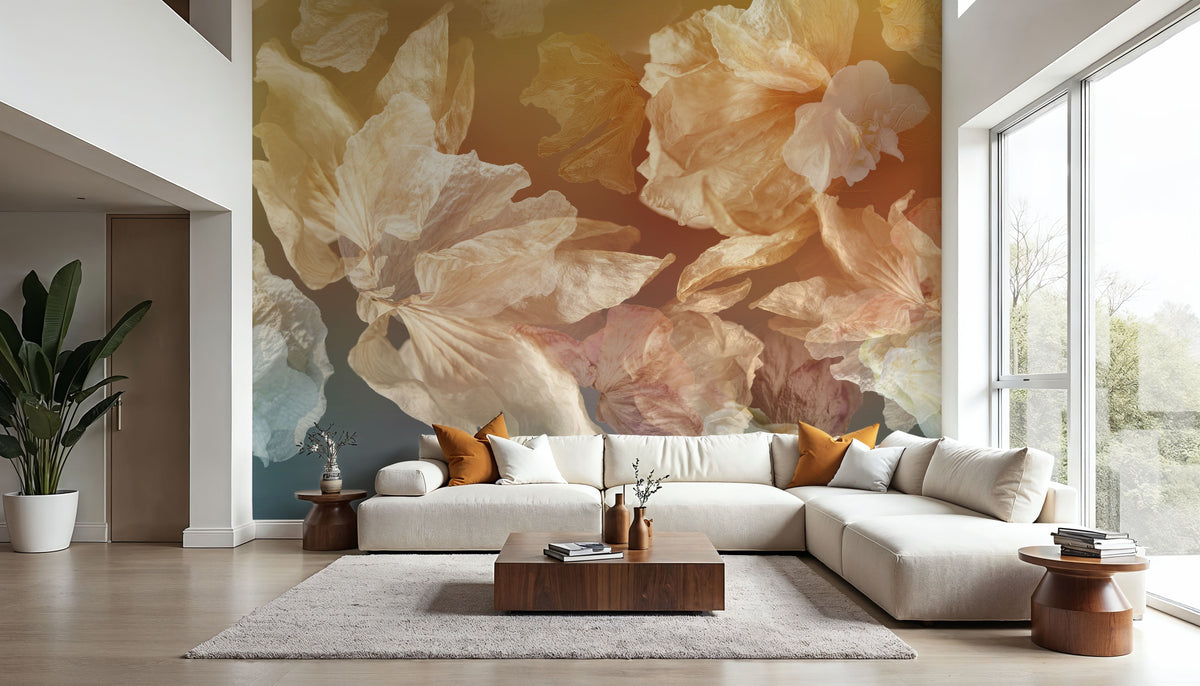 Birds Over Water Mural Wallpaper - room preview 02