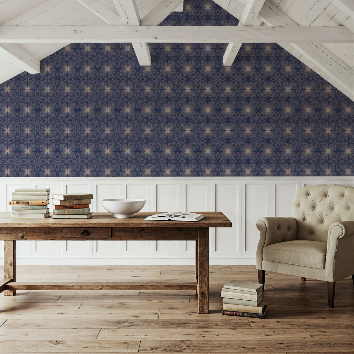 Magnetic Fields Mural Wallpaper - room preview 02