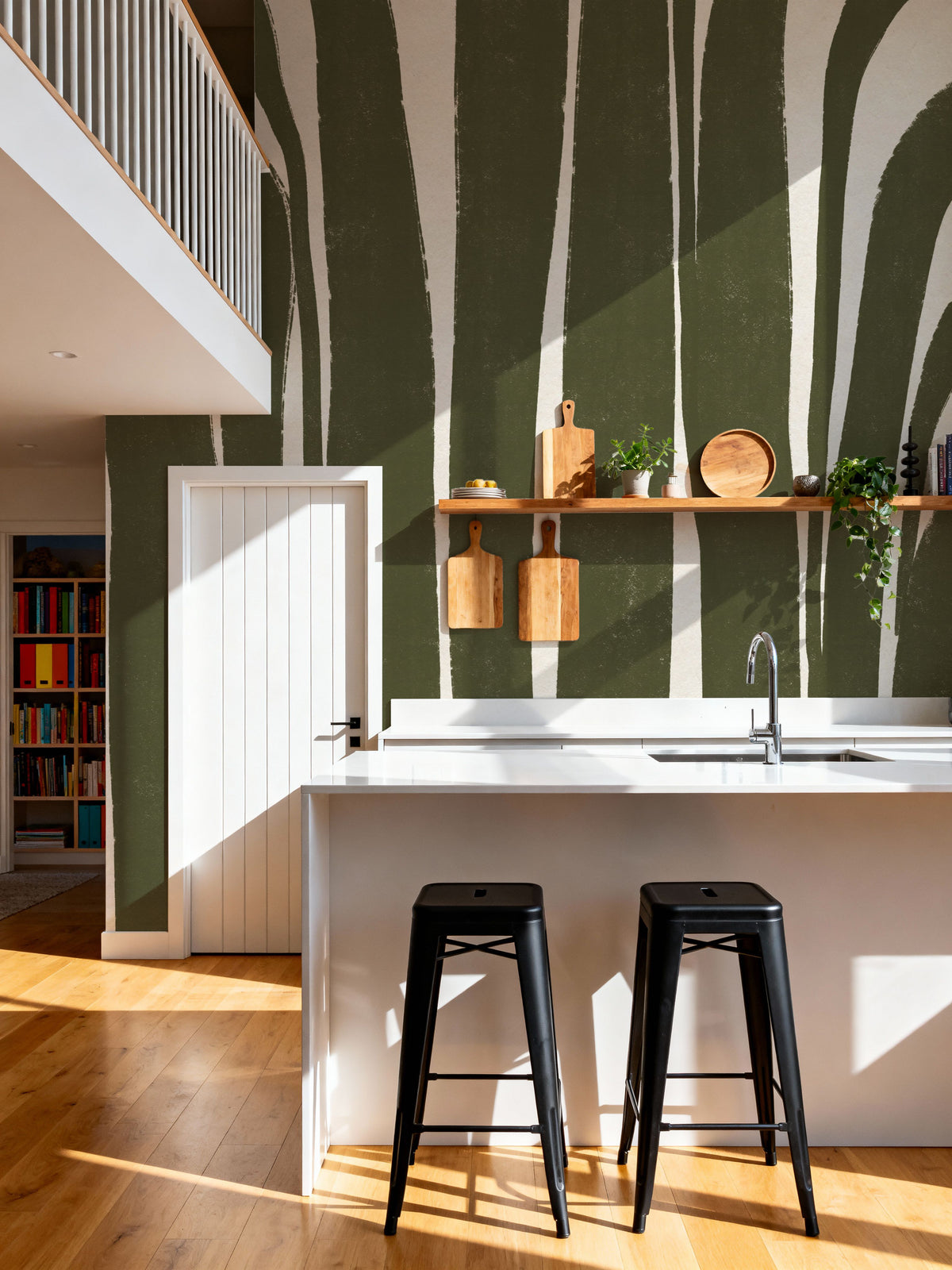 Organic Abstract I Mural Wallpaper - room preview 02