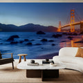 Golden Gate Bridge From Marshall Beach Pt. III Mural Wallpaper - room preview 02