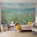 Field of Flowers Mural Wallpaper - room preview 02