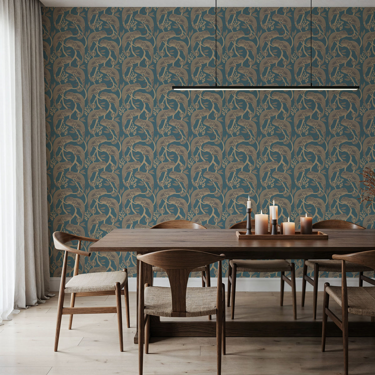 Chamelion Bronze Mural Wallpaper - room preview 02