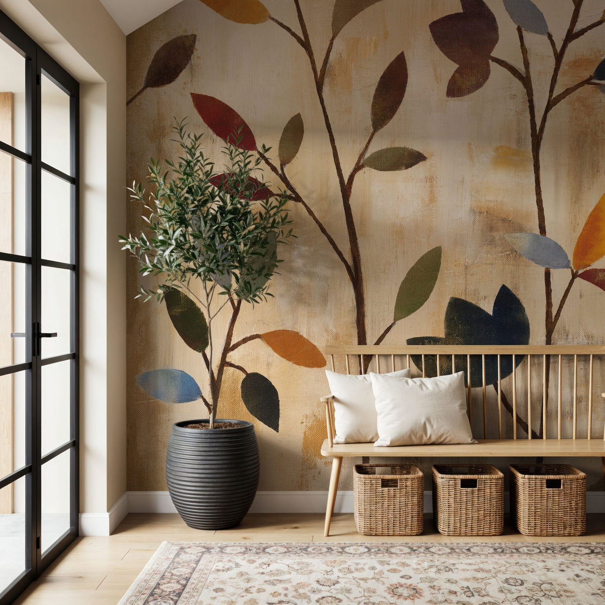 Branches At Sunrise IV Mural Wallpaper - room preview 02