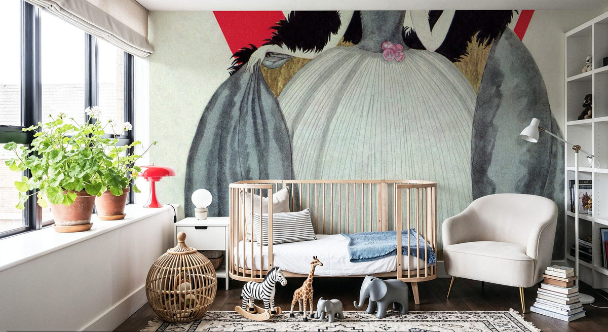 Vintage Fashion Cover VII Mural Wallpaper - room preview 02