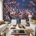 Blush Magnolia Sky Mural Wallpaper - room preview 02
