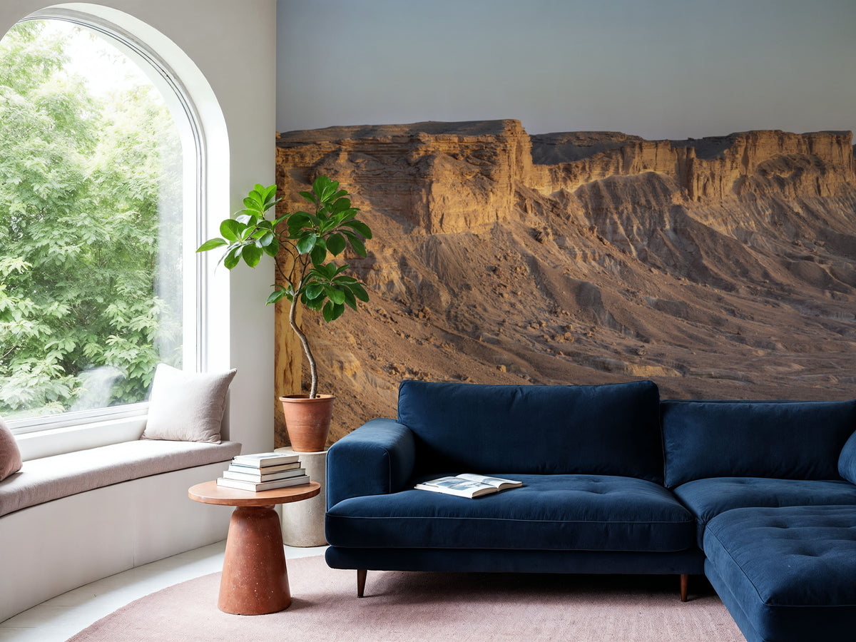 Golden Sandstone Mural Wallpaper - room preview 02