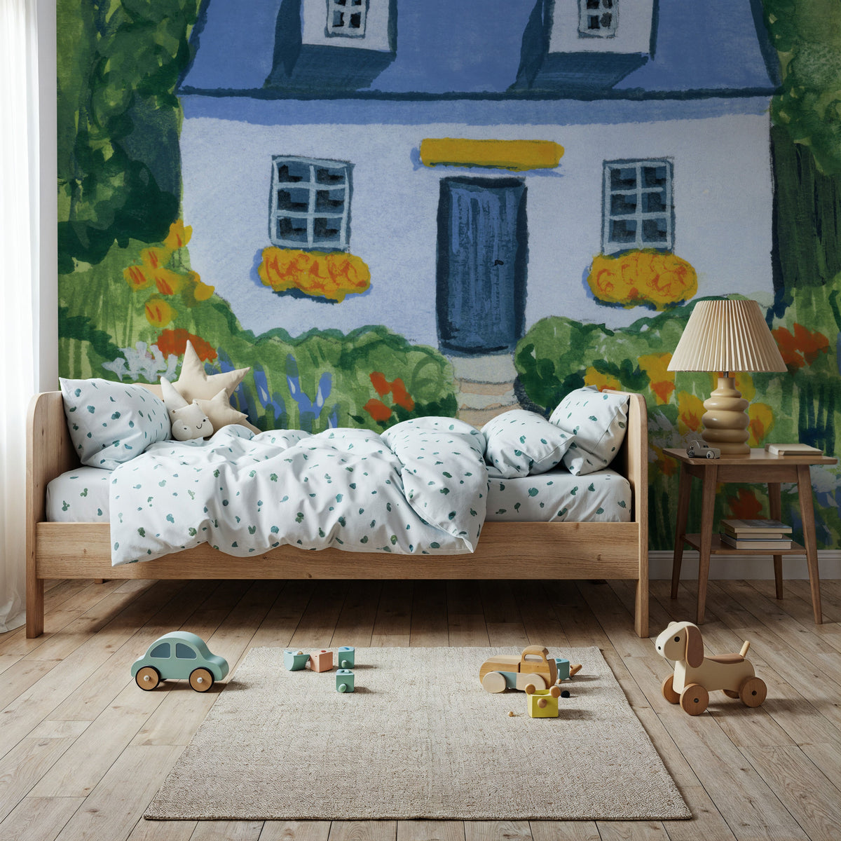 Full Bloom Cottage I Mural Wallpaper - room preview 02