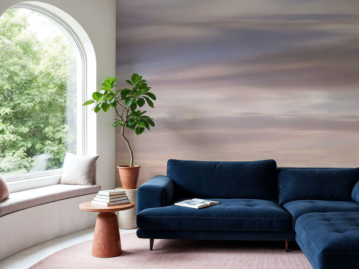 Lilac Horizon Mural Wallpaper - room preview 02