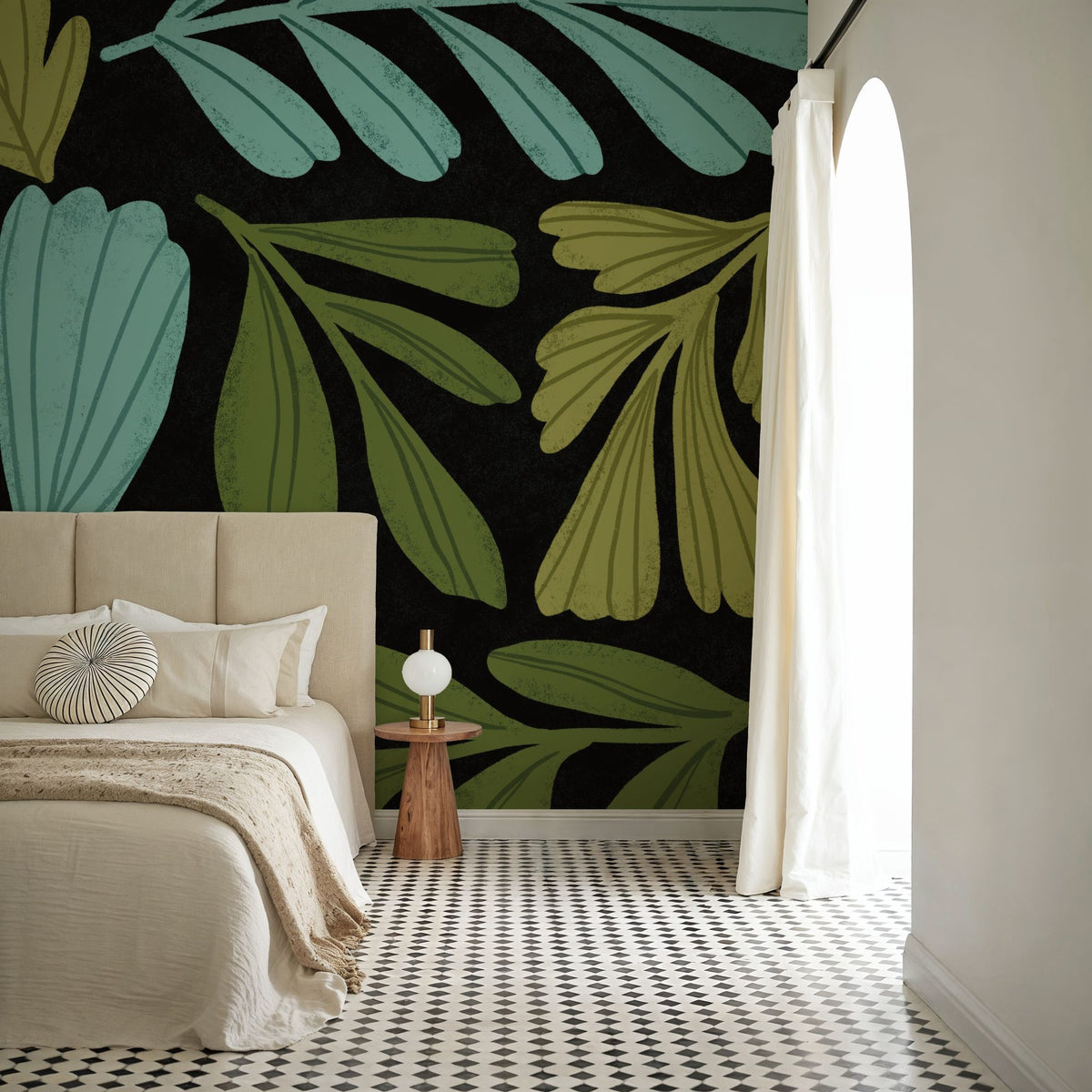 Plant Toss III Mural Wallpaper - room preview 02