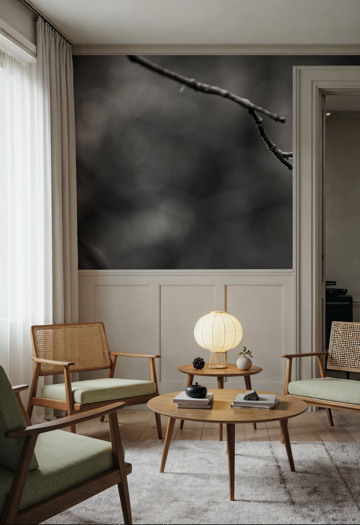 Birch Pollen Mural Wallpaper - room preview 02