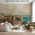 Southern Coast Town Mural Wallpaper - room preview 02