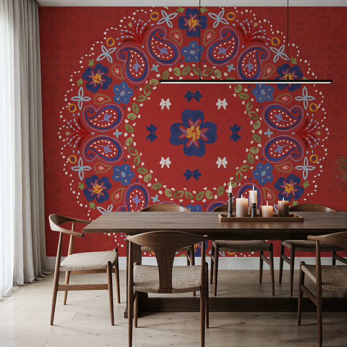 Festive Summer VII Mural Wallpaper - room preview 02