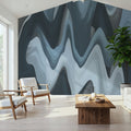 Abstract Paints, Denim Mural Wallpaper - room preview 02