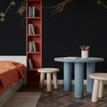 Monkey Jump, Midnight Black Mural Wallpaper - room preview 02