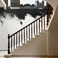 Montevideo Uruguay Skyline Black & White Mural Wallpaper - room preview 02