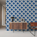 Seafood Shanty White on Blue I Mural Wallpaper - room preview 02