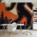 Bigfoot Lake Front Mural Wallpaper - room preview 02