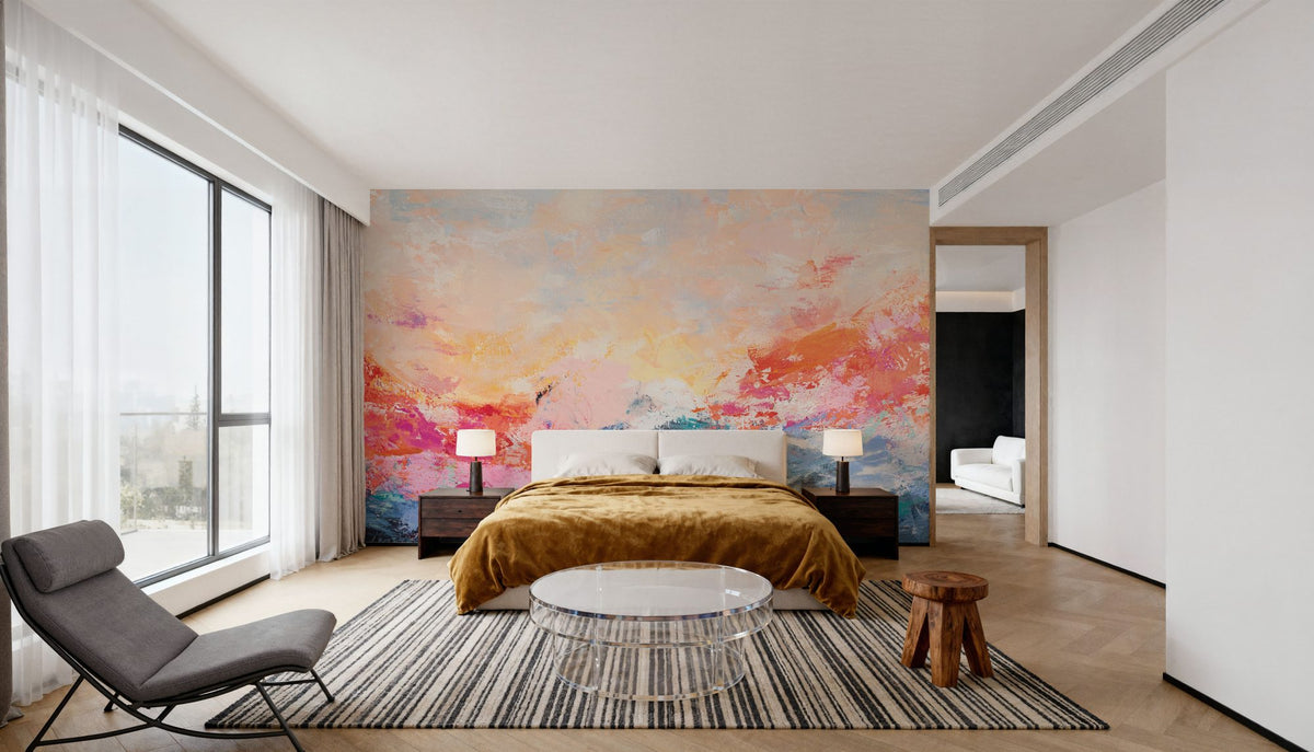 Red Sky At Morning Mural Wallpaper - room preview 02