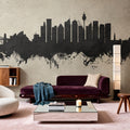 Sydney Australia Skyline Concrete Mural Wallpaper - room preview 02