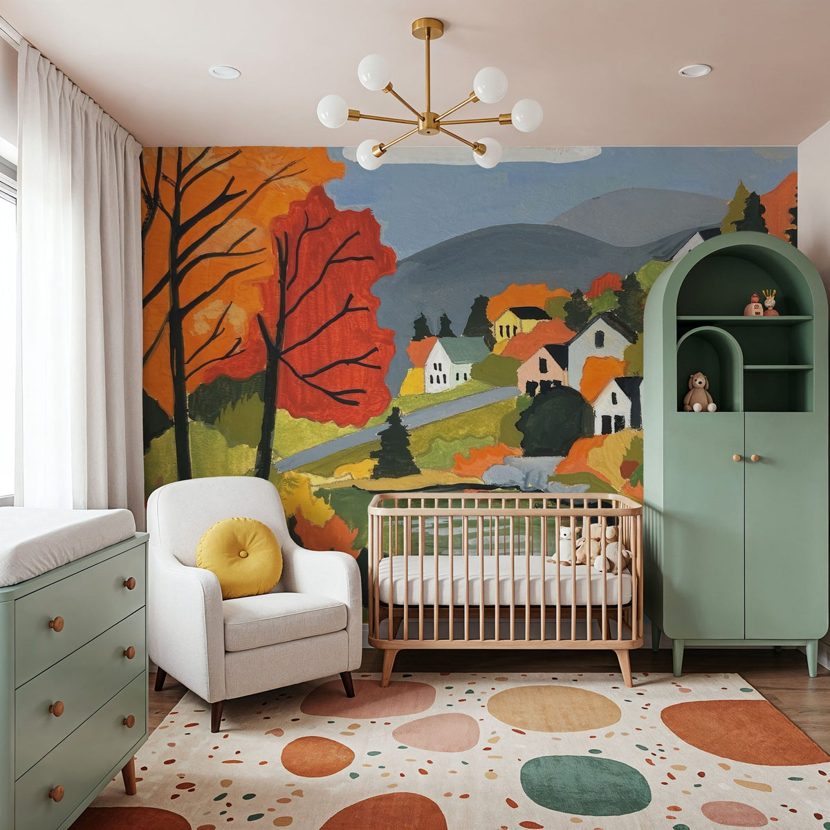 Fall Colors Mural Wallpaper - room preview 02