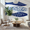 Coastal Chinoiserie VIII Mural Wallpaper - room preview 02