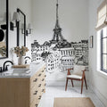 Paris Skyline IV Mural Wallpaper - room preview 02