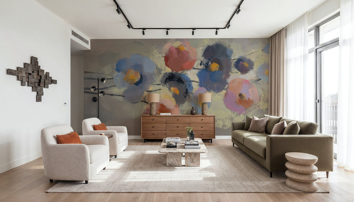Delicate Floral I Mural Wallpaper - room preview 02