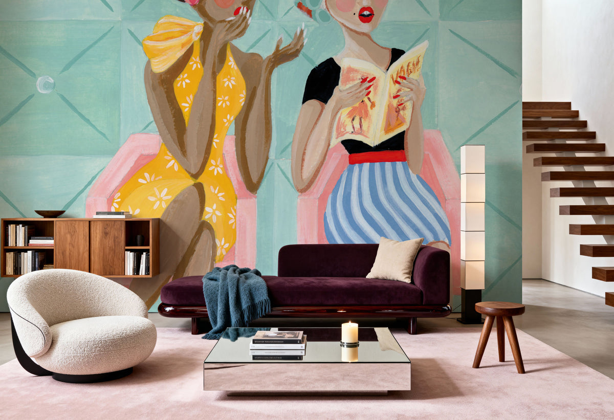 Gossip Girls Mural Wallpaper - room preview 02