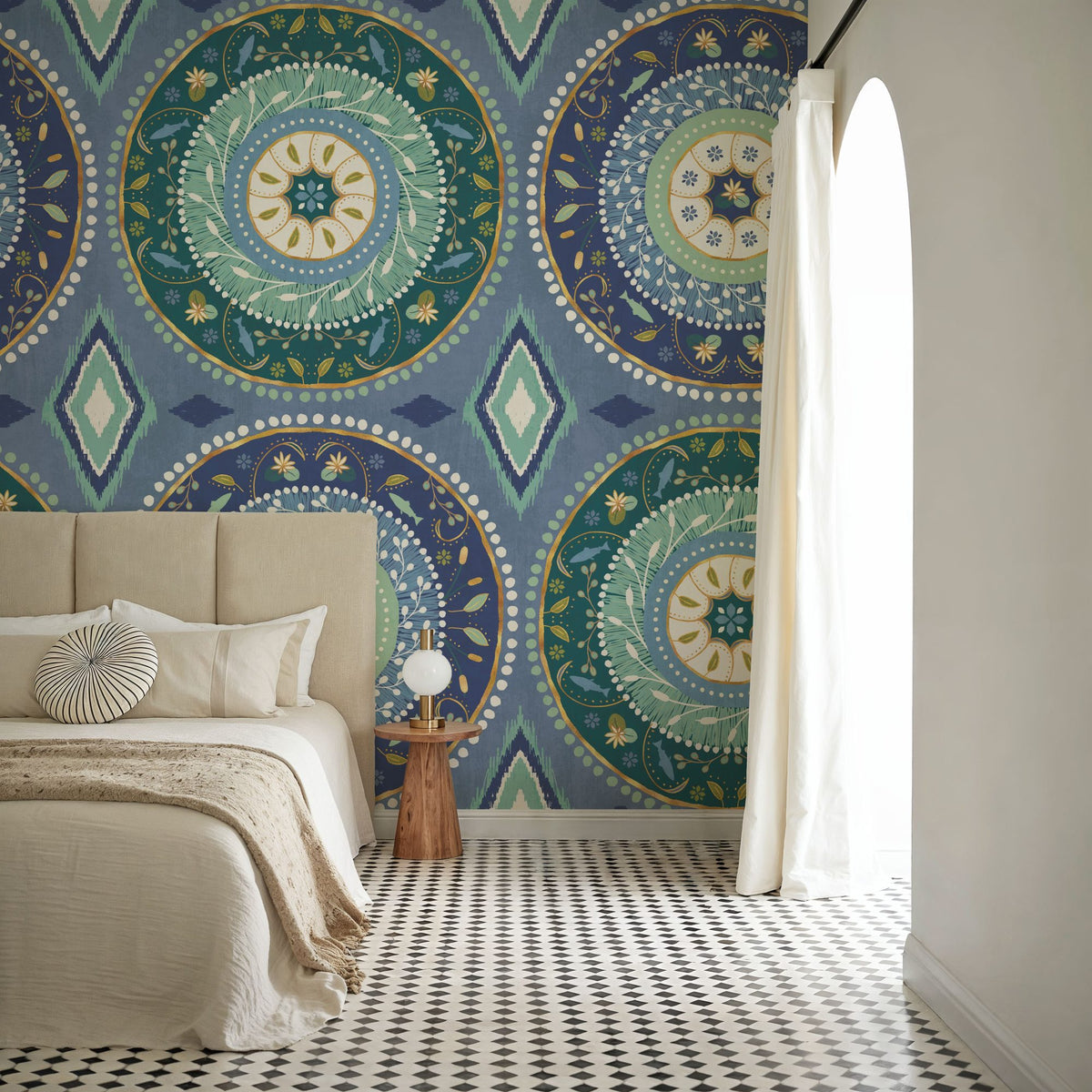 Otomi Lake X Mural Wallpaper - room preview 02