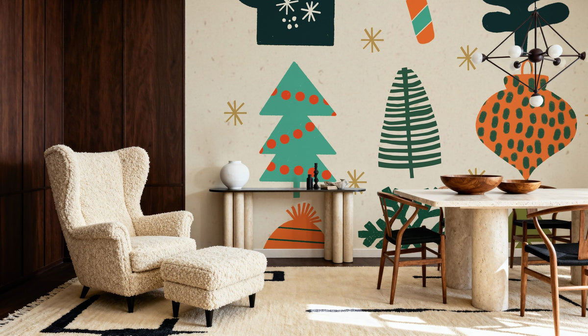 Winter Cheer I Mural Wallpaper - room preview 02